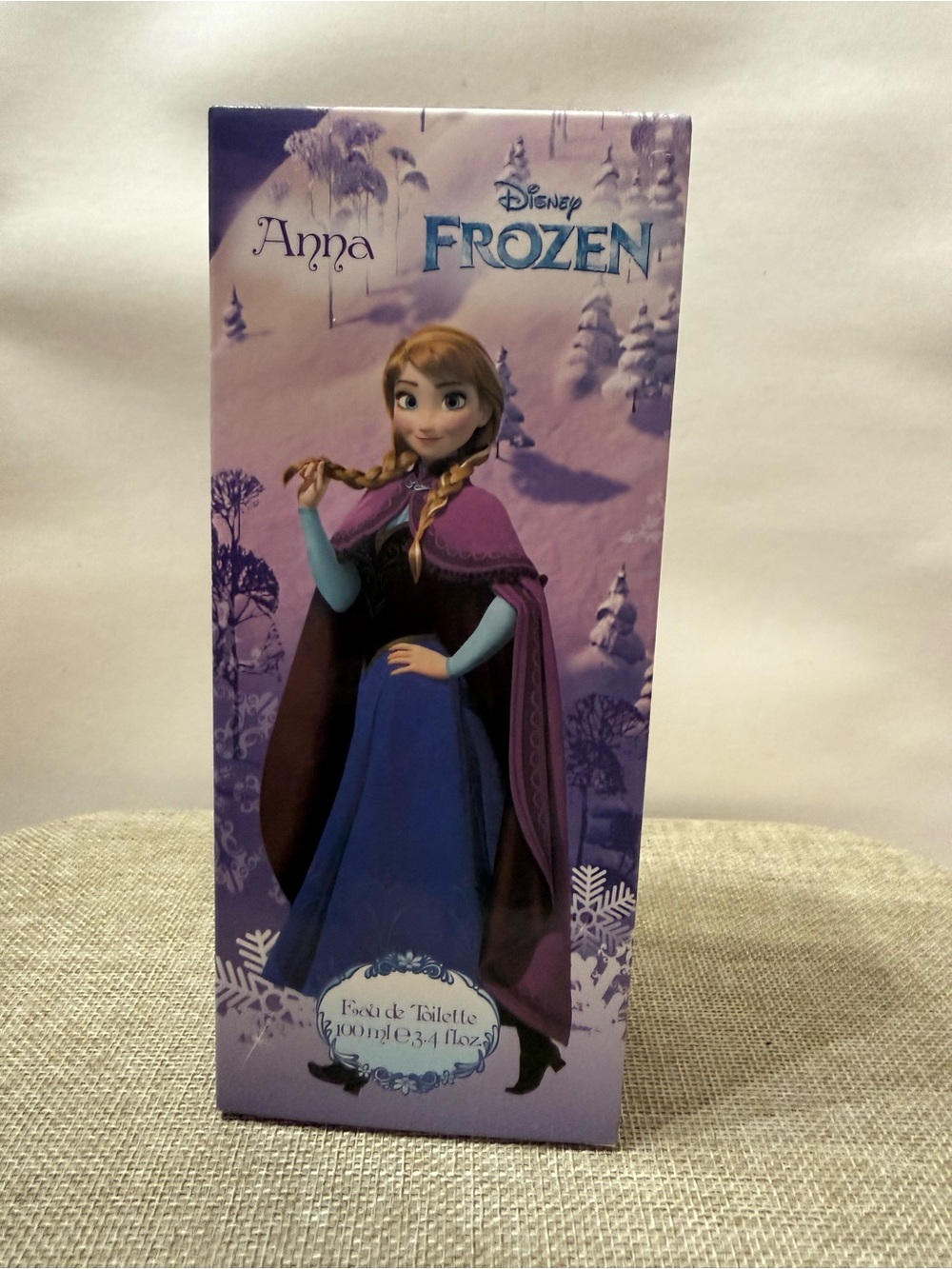 Disney Anna Purple and Blue Collectible Figurine Box